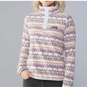 Patagonia Fleece Pullover pastel pattern